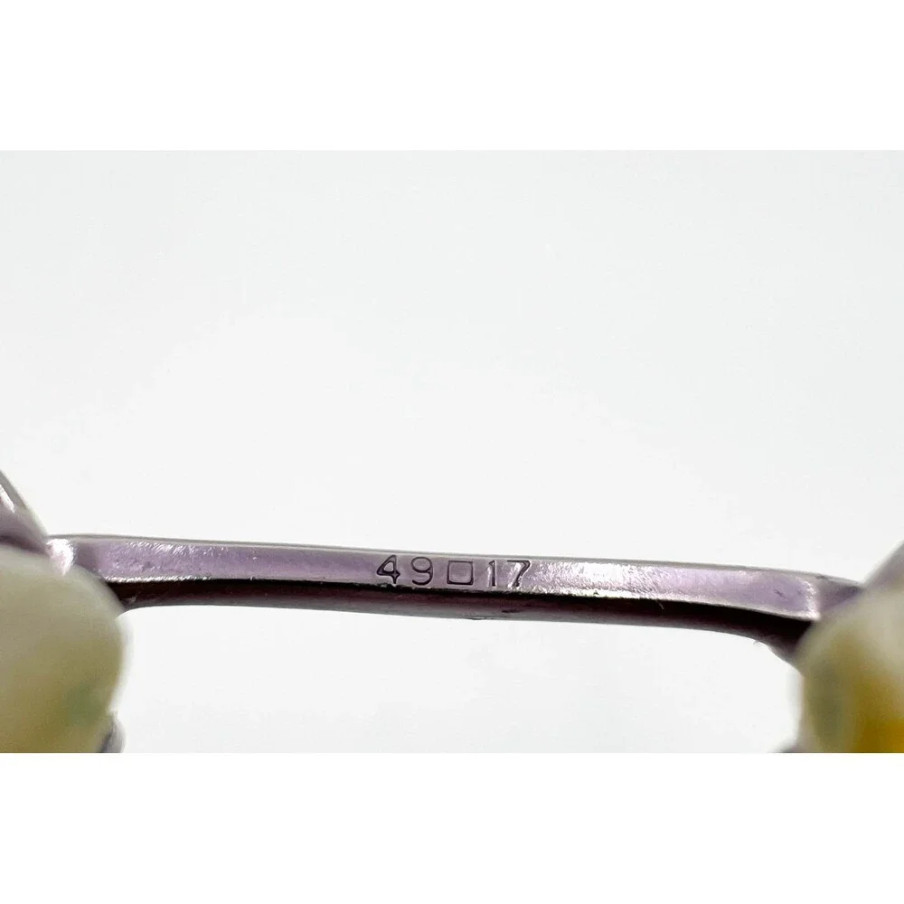 Calvin Klein Eyeglasses Women Purple 4C9 582 Half Rim Oval 49-17-135